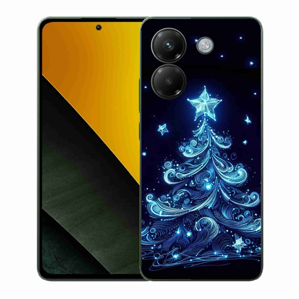 Gélový kryt mmCase na Xiaomi Poco M7 Pro 5G - neónový vianočný stromček 4