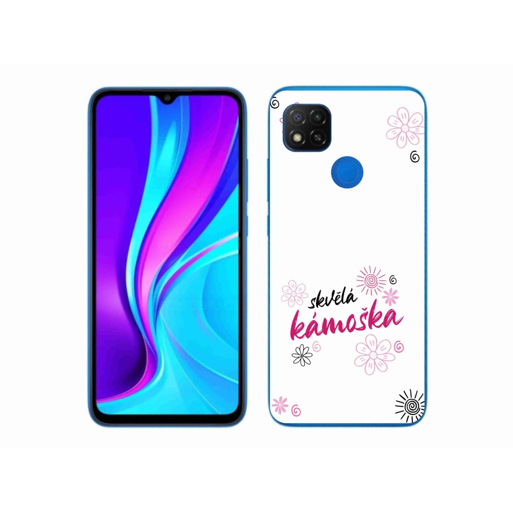 Gélový kryt mmCase na Xiaomi Redmi 9C - skvelá kamoška biele pozadie