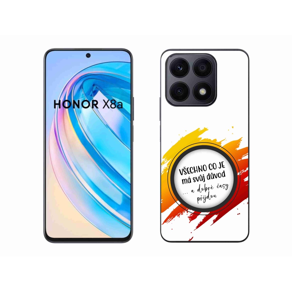 Gélový kryt mmCase na Honor X8a - citát 3 biele pozadie