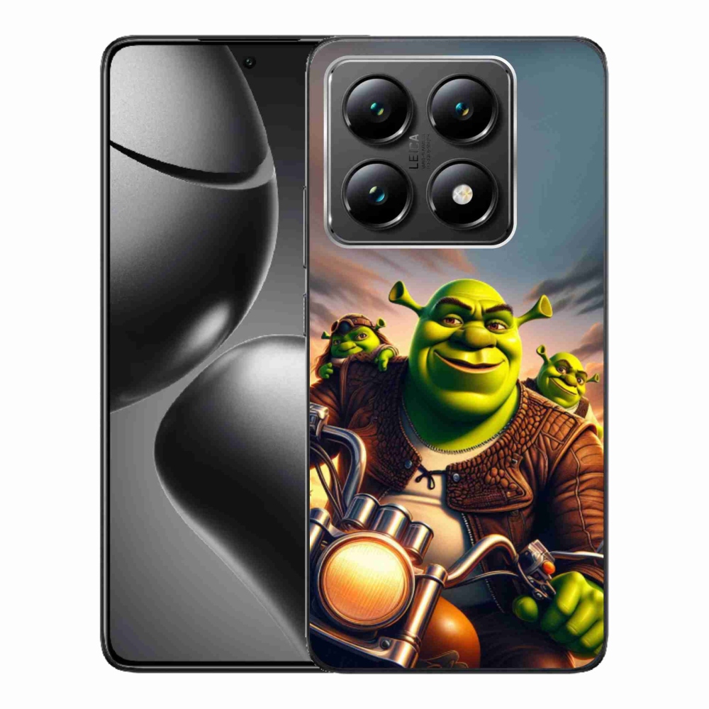 Gélový kryt mmCase na Xiaomi 14T - shrek na motorke