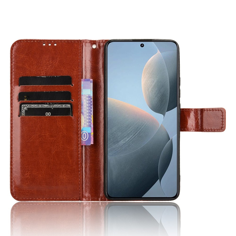 Wallet knižkové púzdro na Xiaomi Poco X6 Pro 5G - hnedé