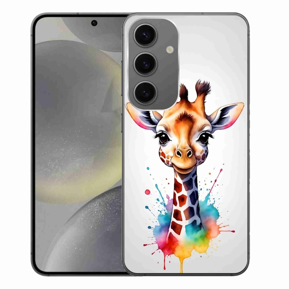 Gélový kryt mmCase na Samsung Galaxy S24+ - žirafa 1