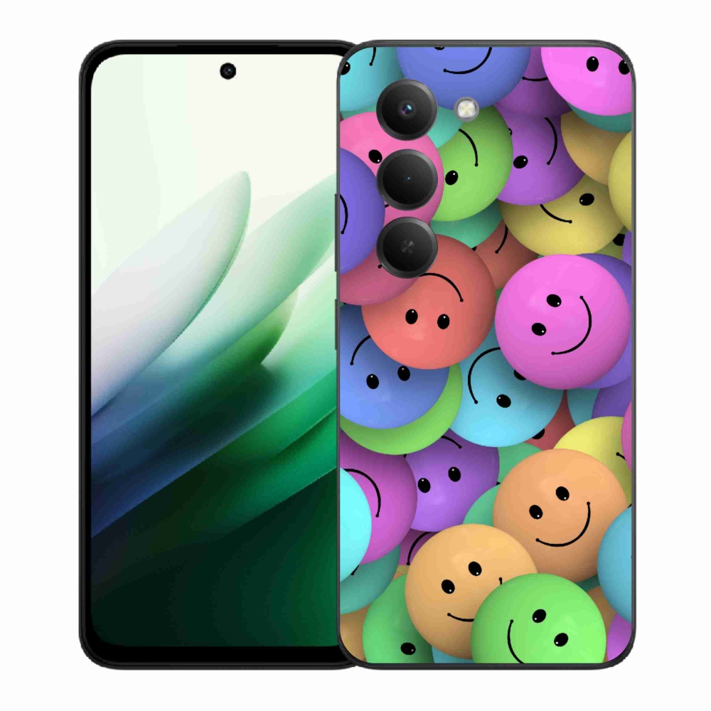 Gélový kryt mmCase na Xiaomi Redmi 15 5G (169mm) - farební smajlíci