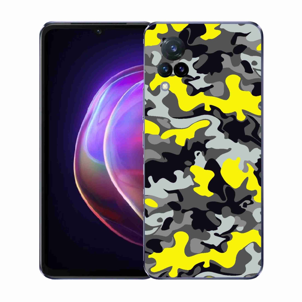 Gélový kryt mmCase na Vivo V21 4G/5G - maskáčový vzor 6