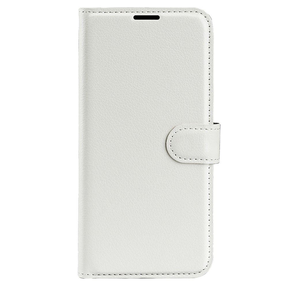 Litchi knižkové púzdro na Motorola Moto G85 5G - biele