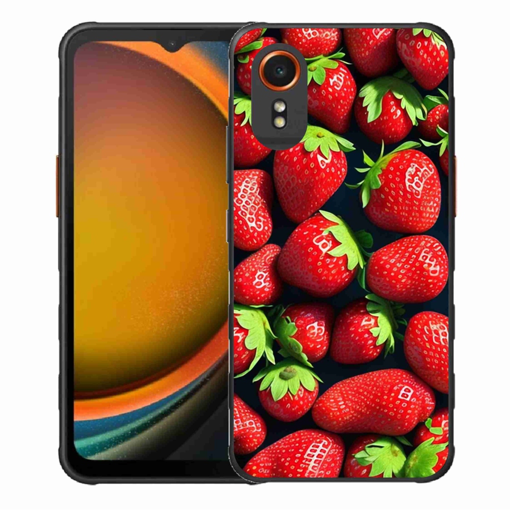 Gélový kryt mmCase na Samsung Galaxy Xcover 7 - jahody