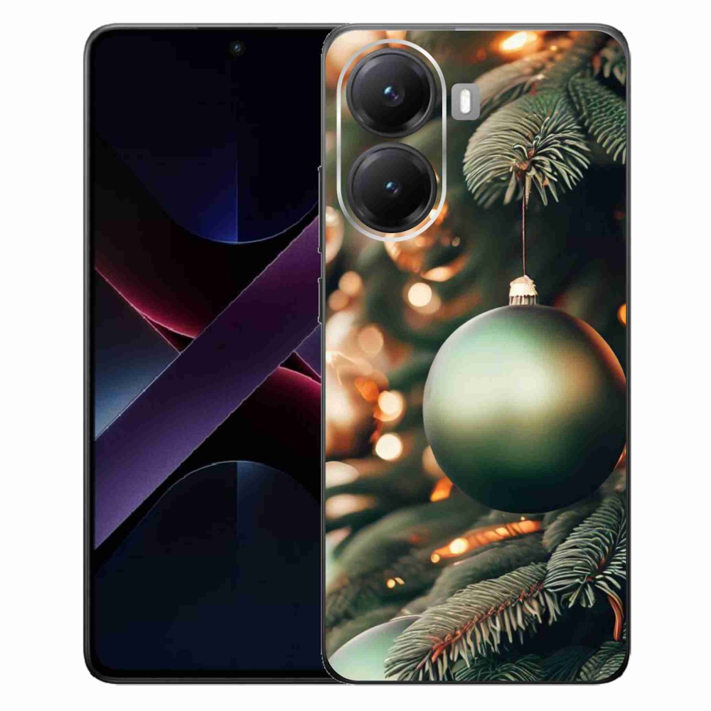 Gélový kryt mmCase na Xiaomi Poco X7 Pro 5G - vianočné ozdoby 1
