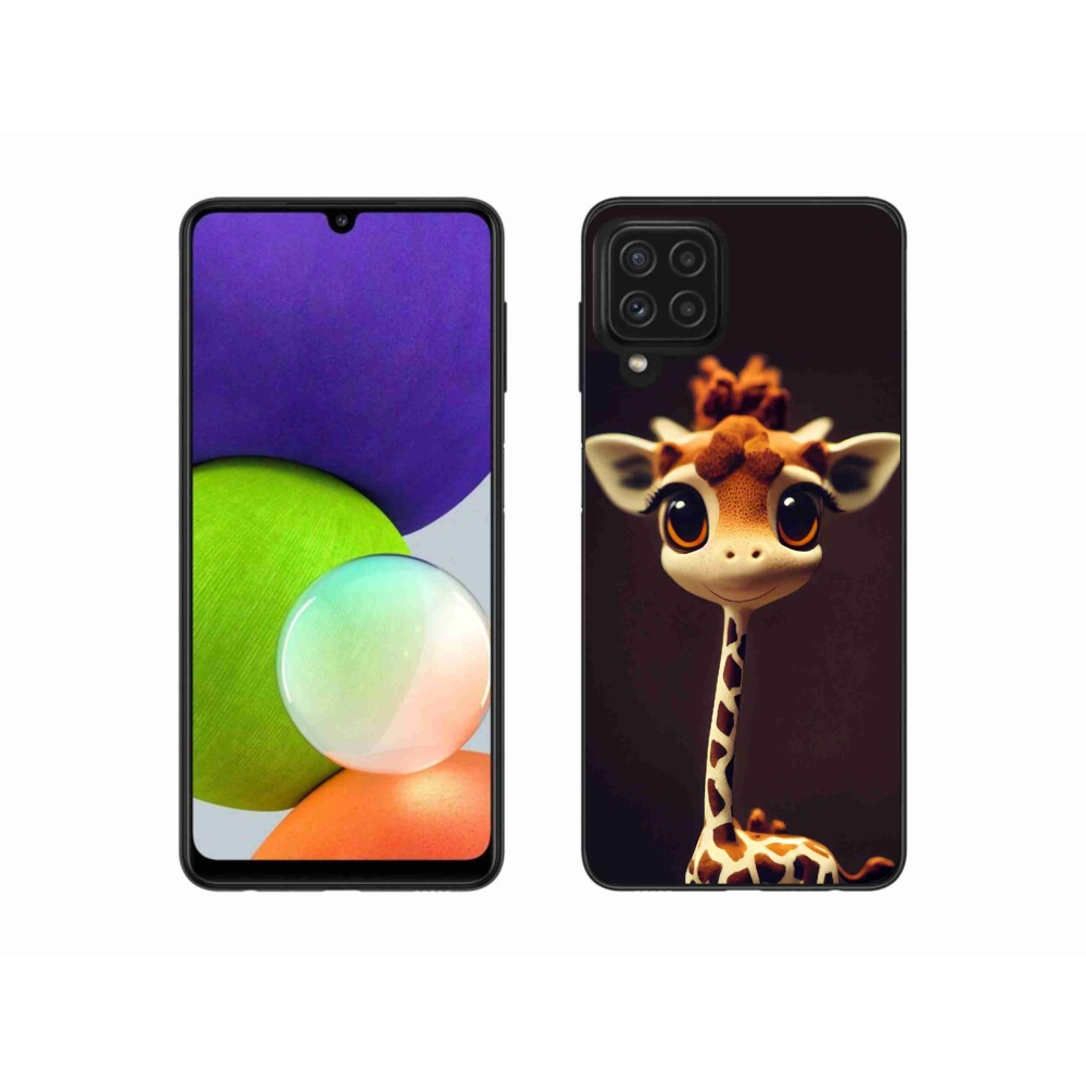 Gélový kryt mmCase na Samsung Galaxy A22 4G - malá žirafa