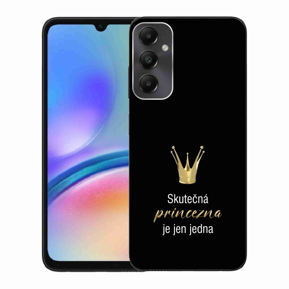 Gélový kryt mmCase na Samsung Galaxy A05s - skutočná princezná čierne pozadie