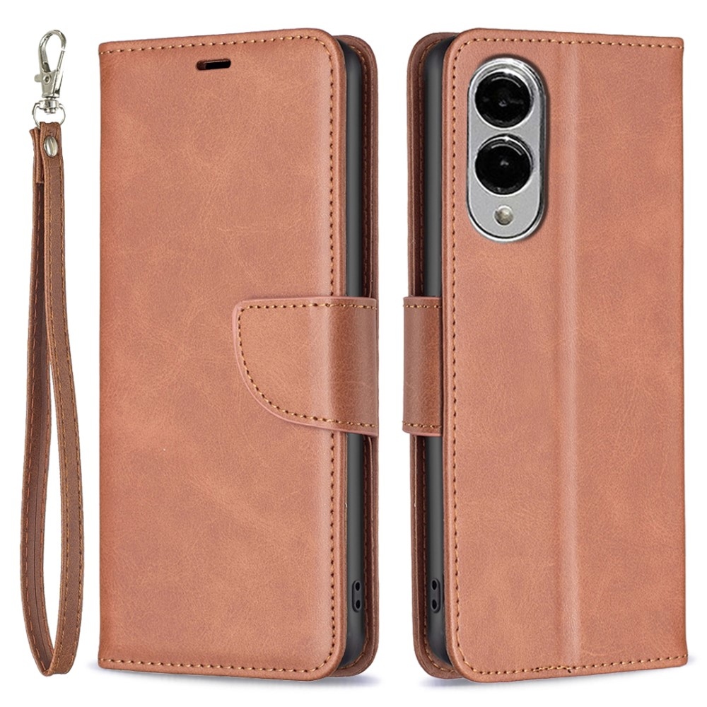 Case knižkové púzdro na Samsung Galaxy S25 Edge - hnedé