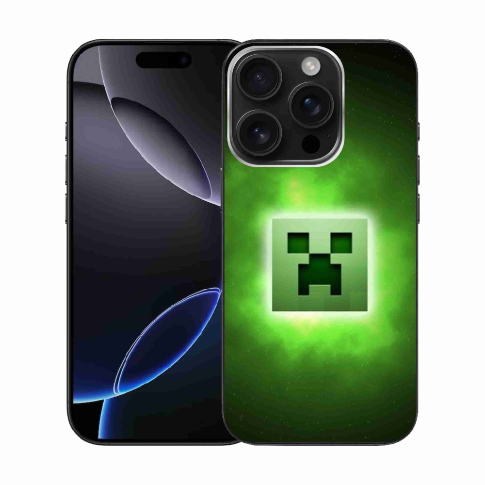 Gélový kryt mmCase na iPhone 16 Pro - minecraft