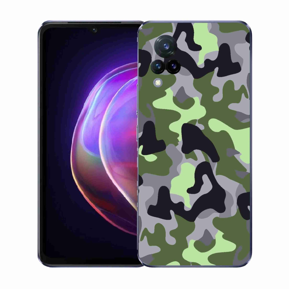 Gélový kryt mmCase na Vivo V21 4G/5G - maskáčový vzor 7