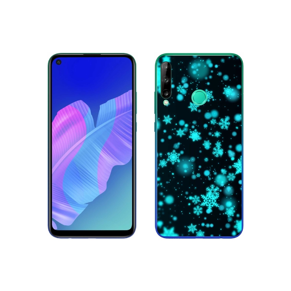 Gélový kryt mmCase na Huawei P40 Lite E - snehové vločky 1