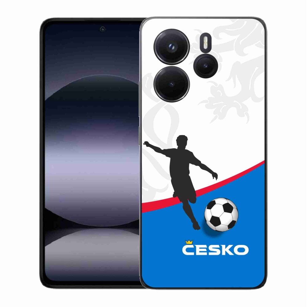 Gélový kryt mmCase na Xiaomi Redmi Note 14 - futbal Česko 1