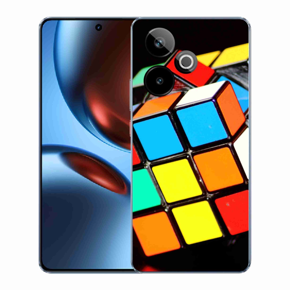 Gélový kryt mmCase na Realme GT 7 5G/GT 7T 5G - rubikova kocka