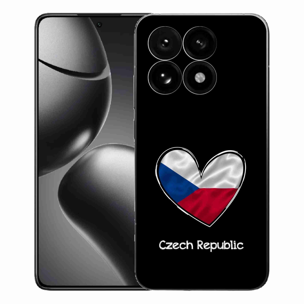 Gélový kryt mmCase na Xiaomi 15T - vlajka srdca čierne pozadie