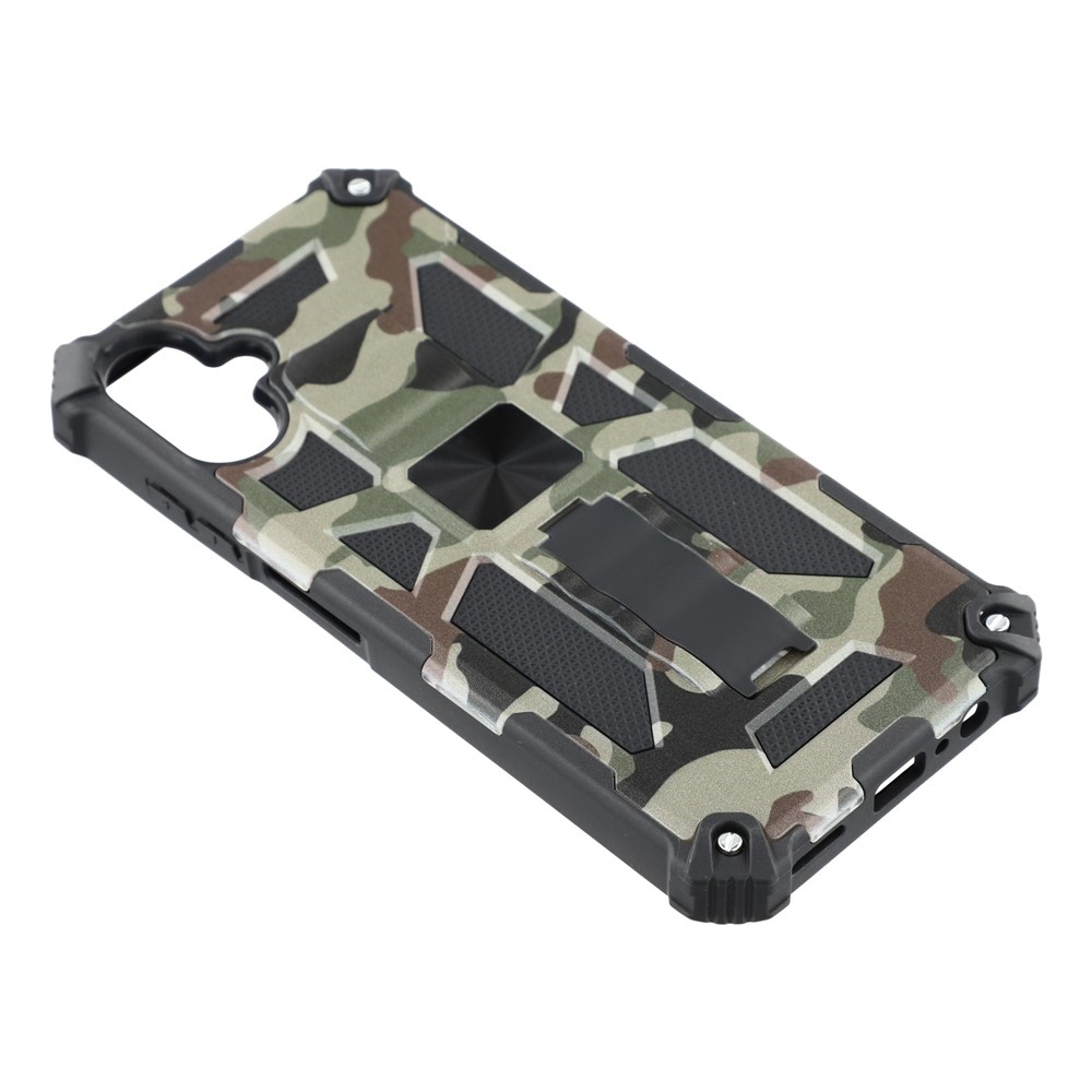 Camouflage odolný kryt na Samsung Galaxy A07 4G - tmavozelený