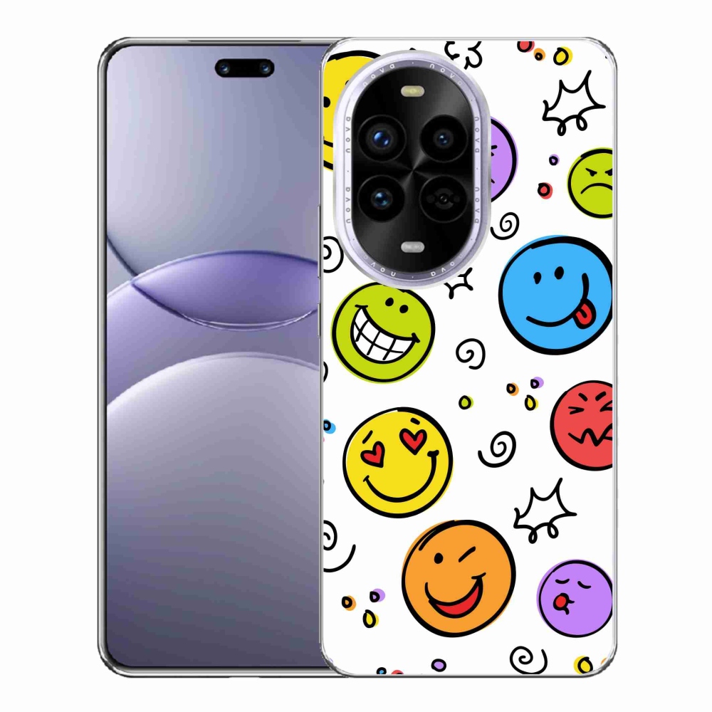 Gélový kryt mmCase na Huawei Nova 13 Pro 5G - smajlíci