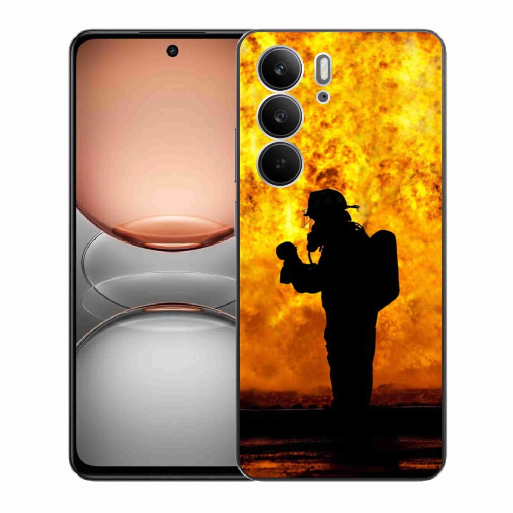 Gélový kryt mmCase na Realme C75 - hasič