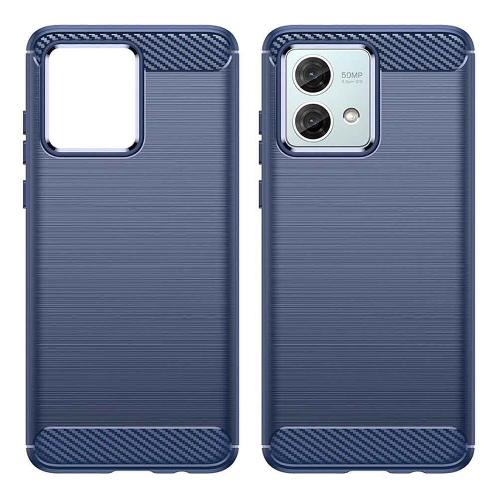 Carbon odolný gélový obal na Motorola Moto G84 5G - modrý