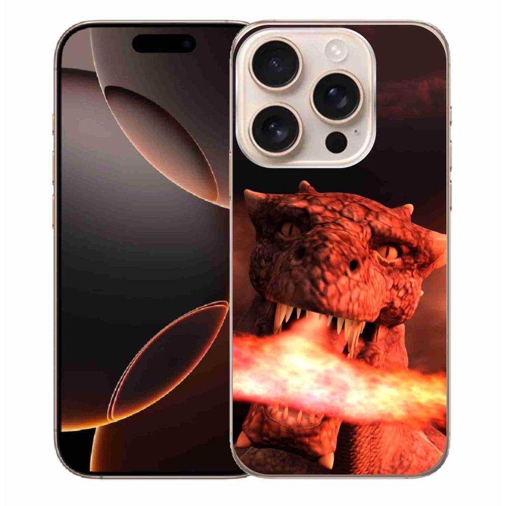 Gélový kryt mmCase na iPhone 16 Pro Max - drak