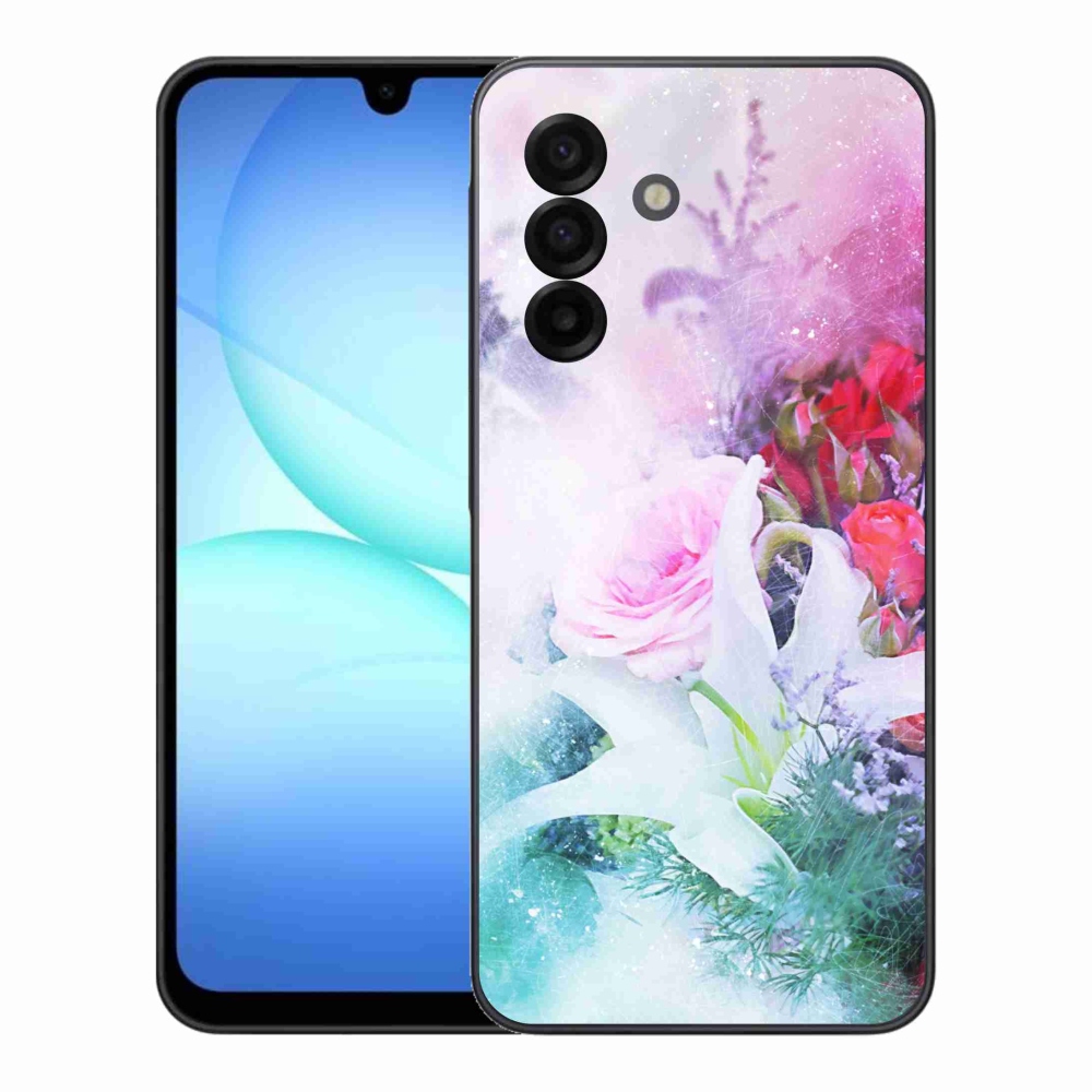 Gélový kryt mmCase na Samsung Galaxy A17 4G/5G - kvety 4
