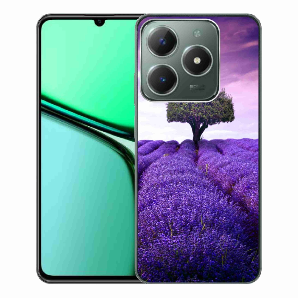 Gélový kryt mmCase na Realme C61 - levanduľová lúka