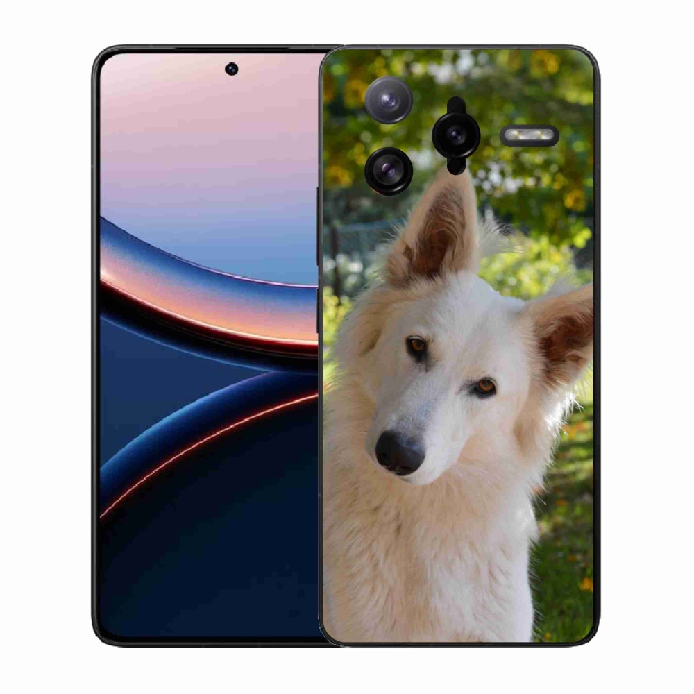 Gélový kryt mmCase na Xiaomi Poco F7 Ultra - biely švajčiarsky ovčiak 1