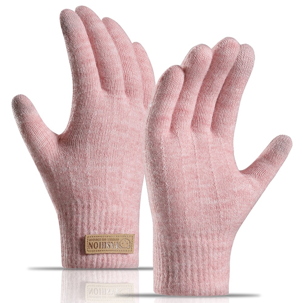 Bear dámske dotykové zimné rukavice - ružové