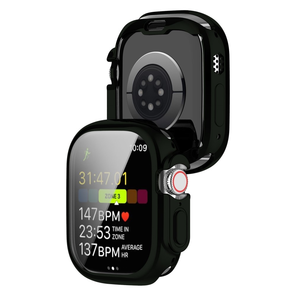Soft nasadzovacie gélové ochranné púzdro pre Apple Watch Ultra/Ultra 2 49 mm - tmavozelené