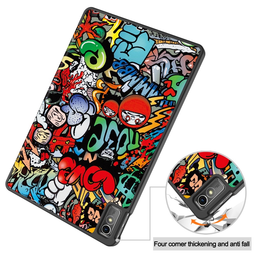 Print chytré zatváracie púzdro na Lenovo Tab M10 5G - graffiti