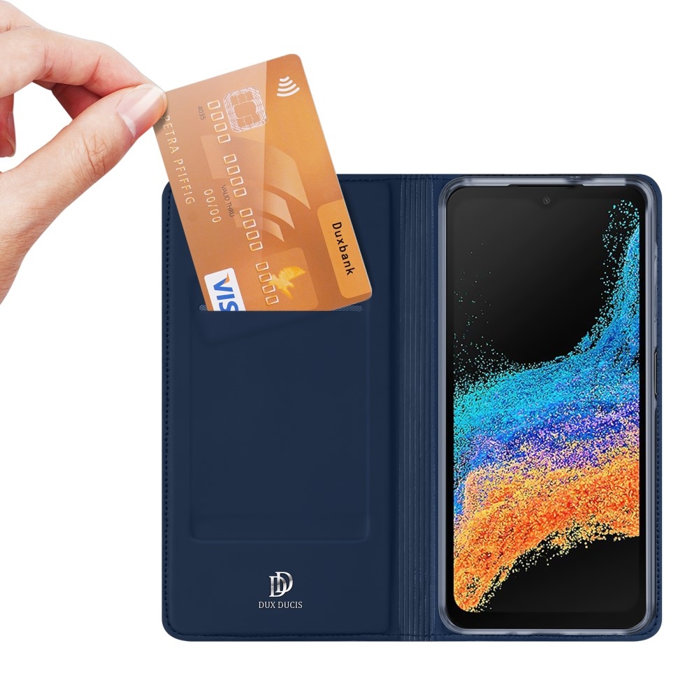 DUX knižkové púzdro na Samsung Galaxy Xcover 7 Pro - tmavomodré