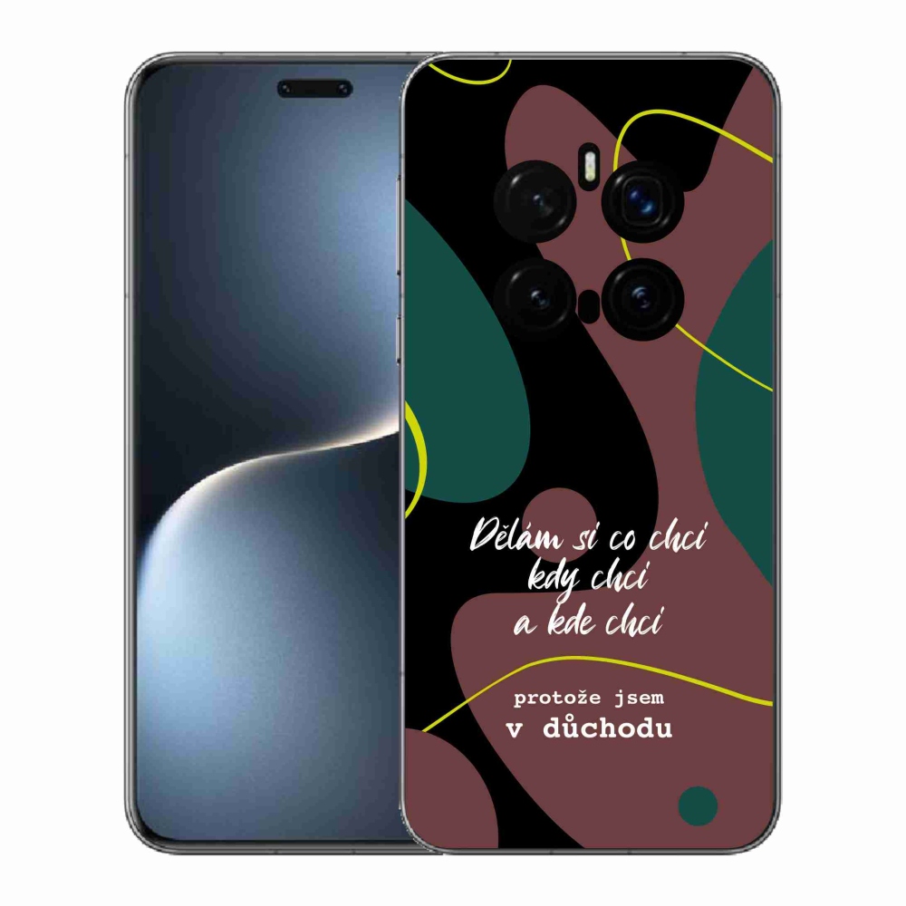Gélový kryt mmCase na Honor Magic 7 Pro 5G - vtipný text 10 čierne pozadie