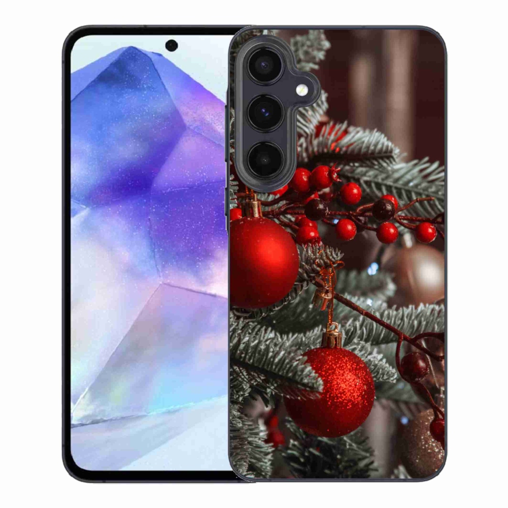 Gélový kryt mmCase na Samsung Galaxy A55 5G - vianočné ozdoby 2