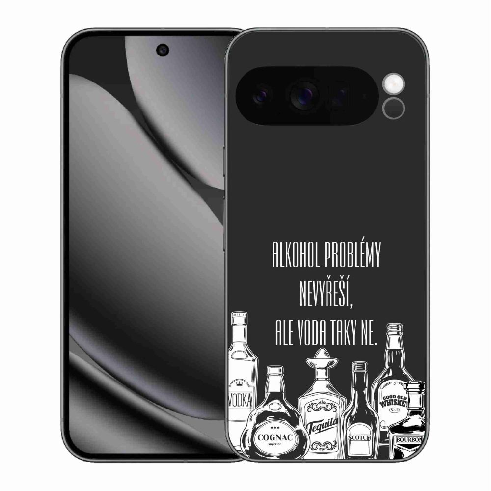 Gélový kryt mmCase na Google Pixel 10 Pro XL - vtipný text čierne pozadie