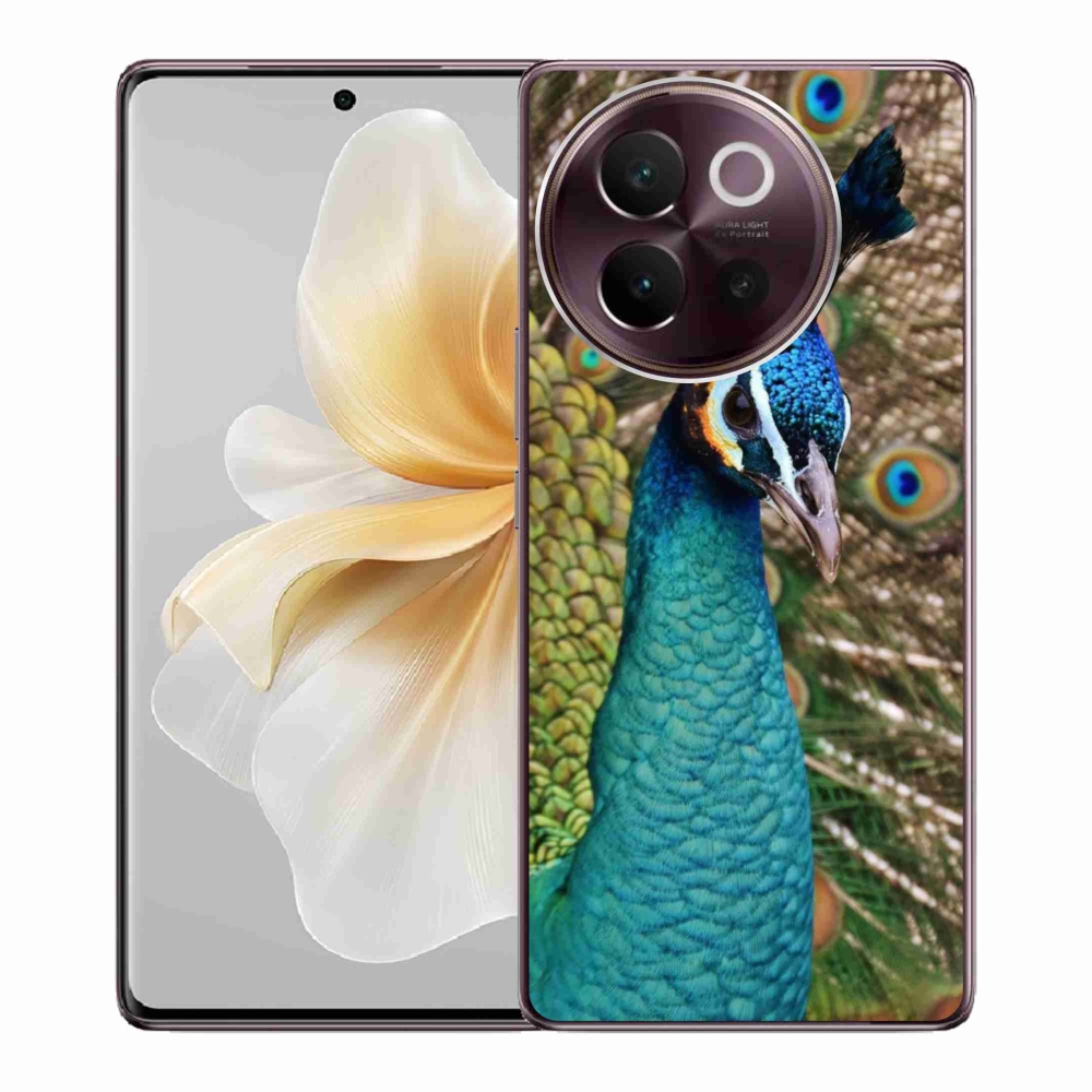 Gélový kryt mmCase na Vivo V40 Lite 5G - páv