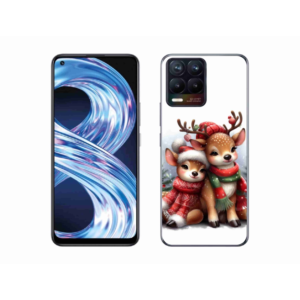 Gélový kryt mmCase na Realme 8 Pro - vianočné soby