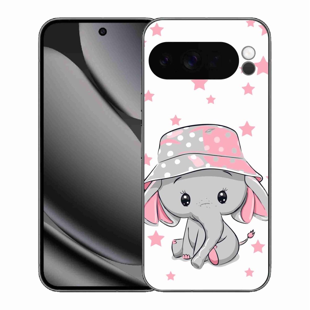 Gélový kryt mmCase na Google Pixel 10 Pro XL - ružový slon