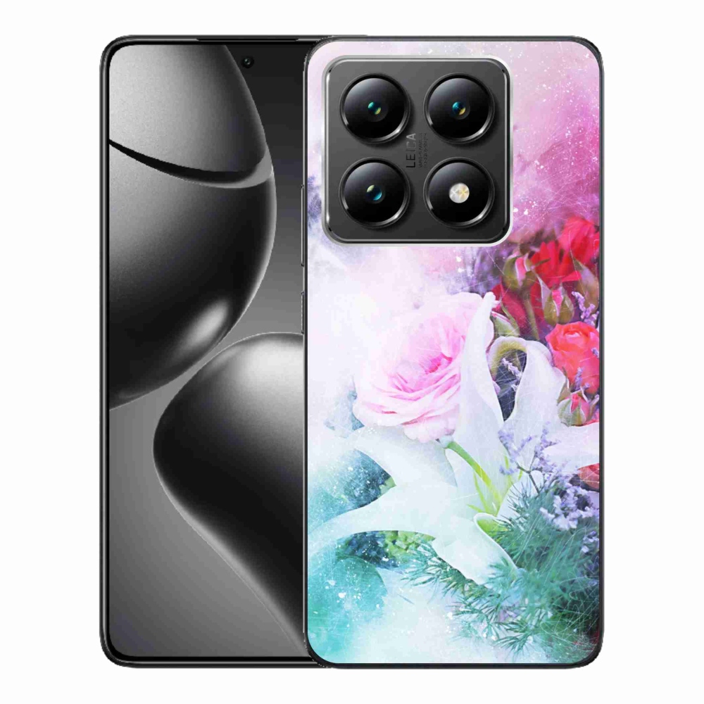 Gélový kryt mmCase na Xiaomi 14T - kvety 4