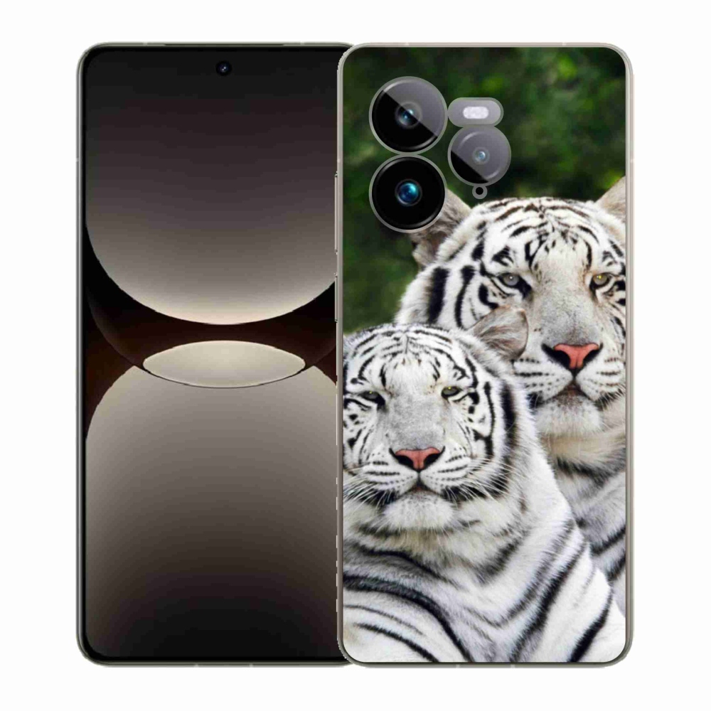 Gélový kryt mmCase na Realme GT 7 Pro 5G - bieli tigre