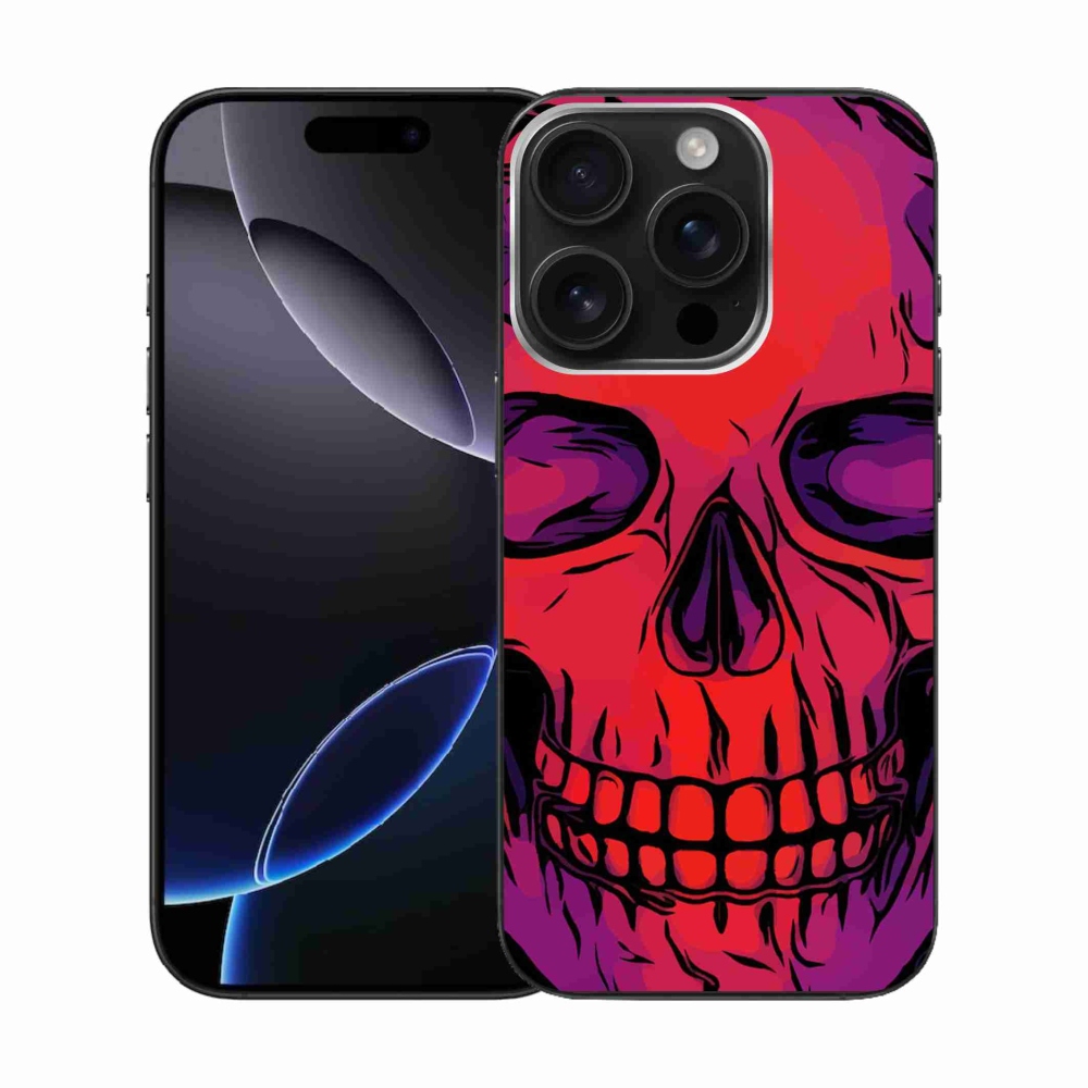 Gélový obal mmCase na iPhone 16 Pro - lebka