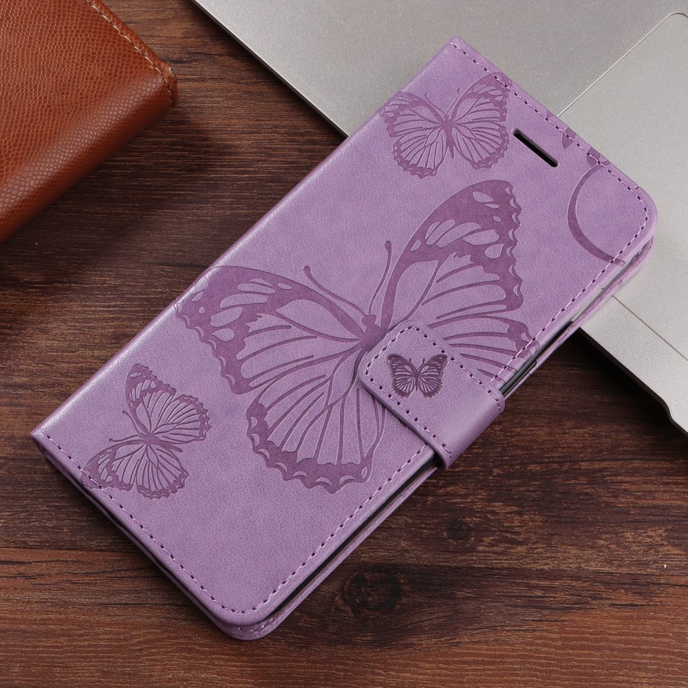 Big Butterfly knižkové puzdro na Xiaomi Redmi A5 (171.7x77.8x8.3mm) - fialové