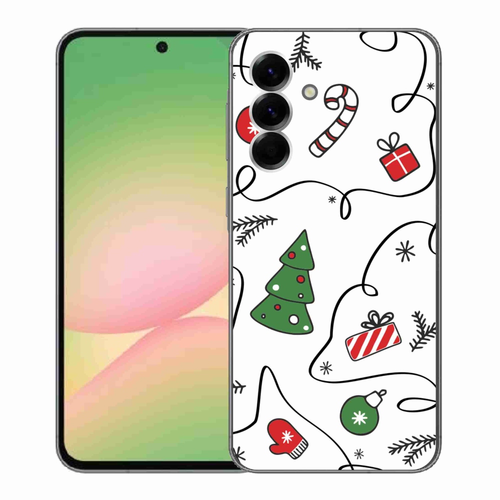 Gélový kryt mmCase na Samsung Galaxy A56 5G - vianočné motívy