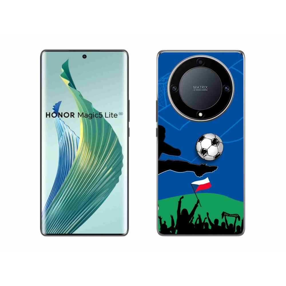 Gélový kryt mmCase na Honor Magic 5 Lite 5G - fanúšikovia futbalu