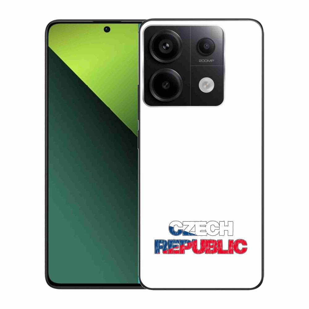 Gélový kryt mmCase na Xiaomi Redmi Note 13 Pro 5G/Poco X6 5G - Czech Republic biele pozadie