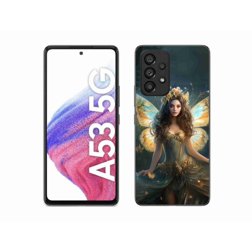 Gélový kryt mmCase na Samsung Galaxy A53 5G - motýlia žena