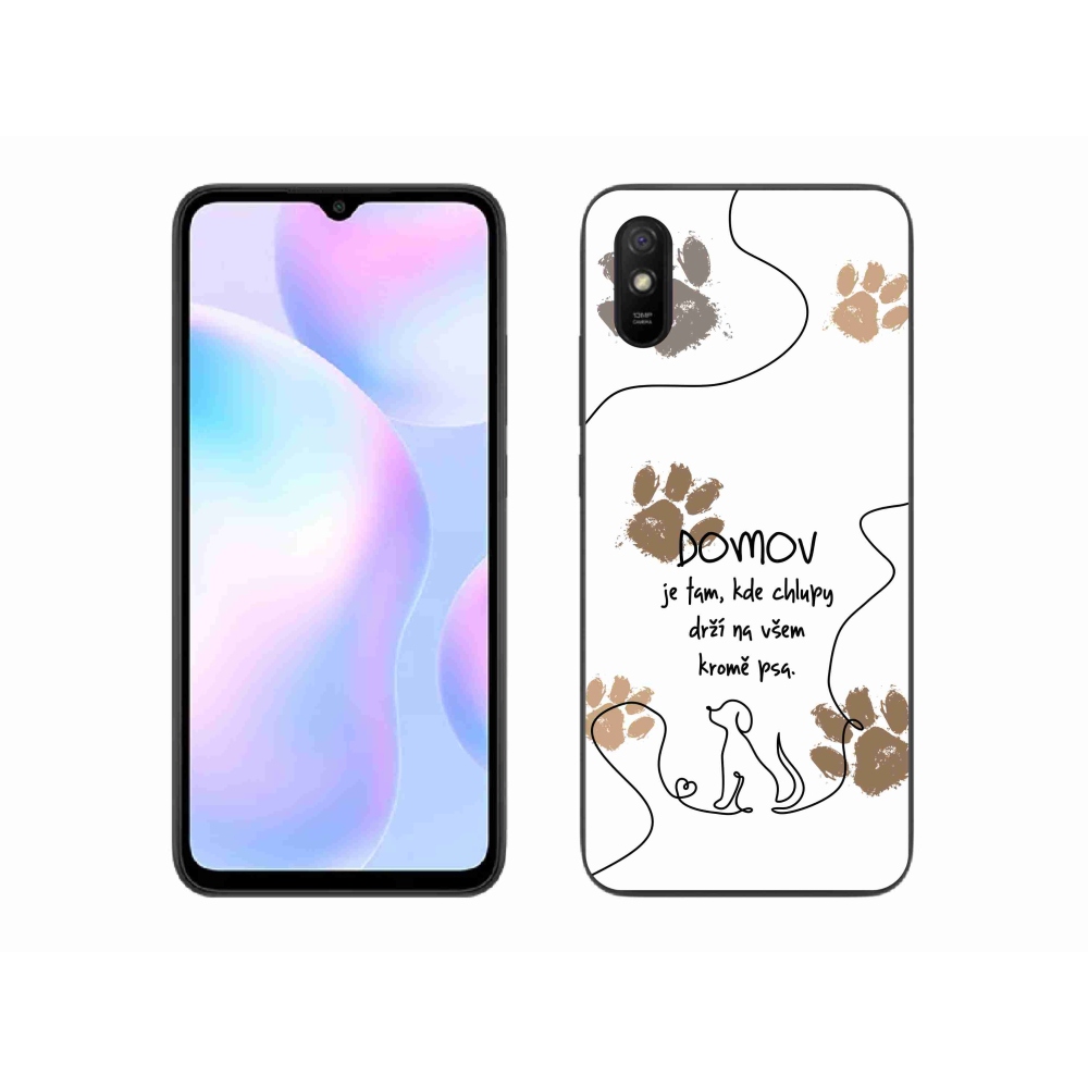Gélový kryt mmCase na Xiaomi Redmi 9AT - psí motív biele pozadie