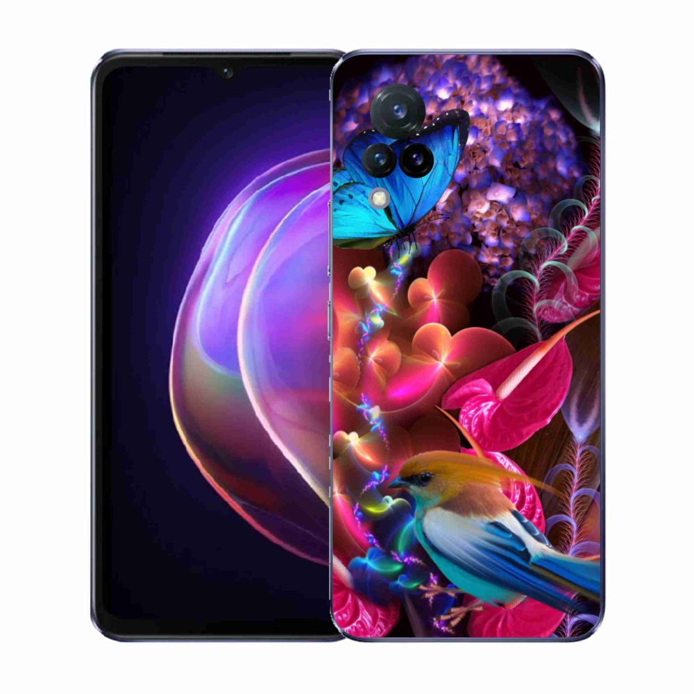 Gélový kryt mmCase na Vivo V21 4G/5G - farebné kvety