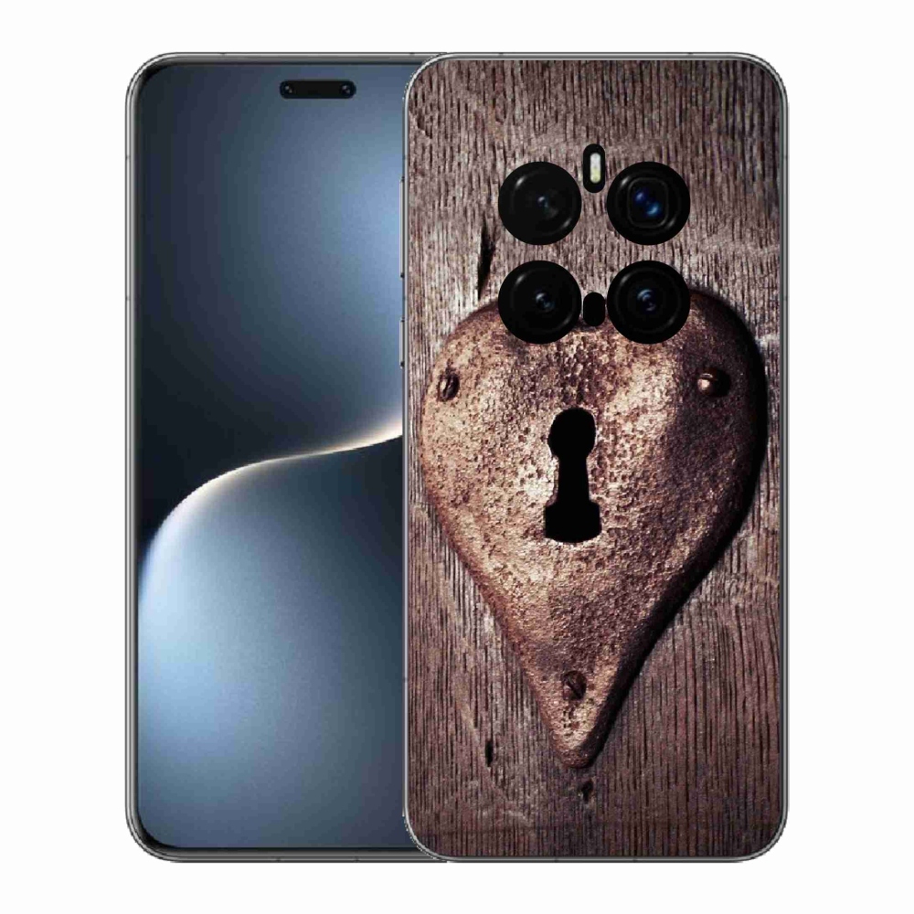 Gélový kryt mmCase na Honor Magic 7 Pro 5G - zámok v tvare srdca