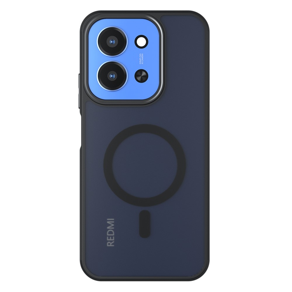 Case matný gélový obal s MagSafe na Xiaomi Redmi 15C 4G/5G (173mm) - čierny